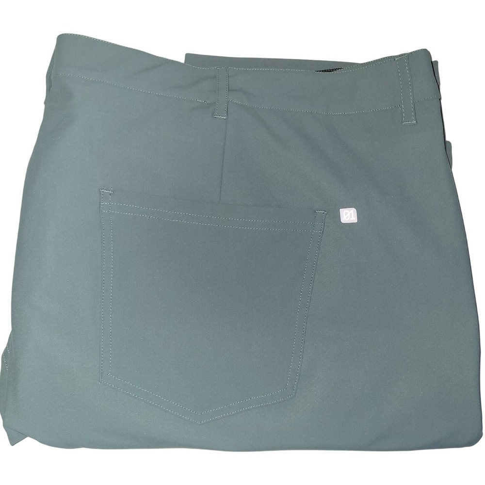 01.Algo Performance Golf Pants Men's Size 54x34 Dark Forest Green Polyester